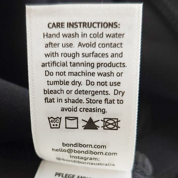 BONDI BORN Caprice Look Out one piece monokini neoprene cutout black swimsuit 2 - Picture 9 of 10